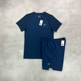 Cruyff Sports Active  T-shirt/ Shorts Set Navy Blue