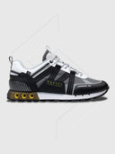 Cruyff Interlace Hex-Tech Montserrat White/Fluo Yellow Trainer from StockUK