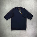 Lyle and Scott Tape Crew Neck Sweatshirt Dark Navy from StockUK