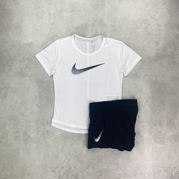 Nike Sportswear Repeat T-shirt/ Shorts Set White/ Black – StockUK