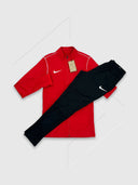 Nike Dri-Fit Tracksuit Set Red/Black