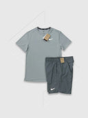 Nike Miler T-Shirt/Short Set Grey from StockUK