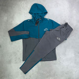 Adapt To Running Tracksuit Set Grey/ Teal