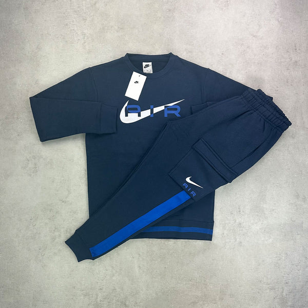 Blue nike air tracksuit best sale