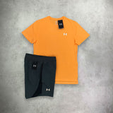 under armour streaker t-shirts orange black set