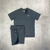 Under Armour Speed Stride T-shirt/ Shorts set  Grey