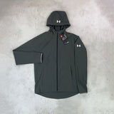 under armour out run the storm jacket grey 