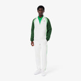 Lacoste Colour Block Tracksuit White/Liamone Green