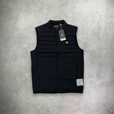 Lyle and Scott Sports Hybrid Double Baffle Gilet Black from StockUK