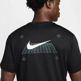Nike Miler Short Sleeve Graphic Running Challenger T-shirt/Short Set Black/Grey