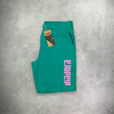 Diadora Bermuda Logo Short Green/Pink from StockUK