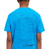 Berghaus Mountain Checklist T-Shirt Blue