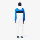 Lacoste Diamond Taffeta Sport Tracksuit White/Gipsy Blue/Navy