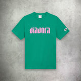 Diadora ATHL. logo T-Shirt/Short Set Green 562 C