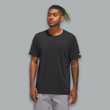 adidas Icon T-shirt in black, featuring a clean design with a comfortable fit for everyday wear and athletic activities.