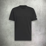 adidas Icon T-shirt in black, featuring a clean design with a comfortable fit for everyday wear and athletic activities.