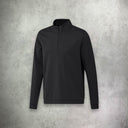 adidas Lightweight Half Zip in black, featuring breathable fabric for a comfortable and athletic fit.