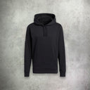 adidas Icon Hoodie in black, featuring a cozy fleece design for everyday comfort and athletic style.