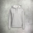 adidas Icon Hoodie Fleece in grey, featuring a cozy fleece fabric and a classic design for everyday comfort and athletic style.