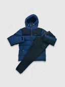 Altryn Angletarn Puffer Jacket/Pant Tracksuit Set Blue/Black from StockUK