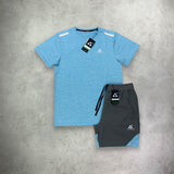 Altryn Landy Spacedye T-Shirt/Short Set Lagoon Blue from StockUK