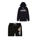 Ellesse SL Gottero OH Bossini Hoodie/Short Set Black