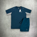 Cruyff Degrees Flame T-Shirt/Short Set Teal