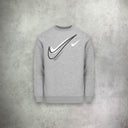 Nike Grey Swoosh Top Grey