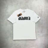 Diadora Logo T-Shirt White/Black from StockUK