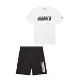 Diadora ATHL. T-Shirt/Short Set White/Black