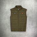 Ellesse Bardy Gilet Zip Jacket Puffer Khaki