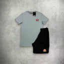 Ellesse Malbe Vivaldi T-Shirt/Short Set Grey/Black