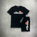 Ellesse SL Prado T-Shirt/Short Set Black