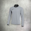 Nike Academy Drill Half Zip Top/Pant Tracksuit Set Grey/Black