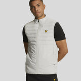 Lyle and Scott Hybrid Quilted Gilet Grey