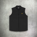 Lyle and Scott Sports Hybrid Double Baffle Gilet Black from StockUK