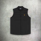 Lyle and Scott Sports Hybrid Double Baffle Gilet Black