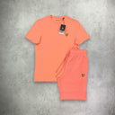 Lyle and Scott Martin SS T-Shirt/Short Set Warm Up Pink from StockUK