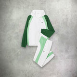 Lacoste Colour Block Tracksuit White/Liamone Green