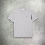 Lacoste Cotton T-Shirt/Short Set Silver Chine