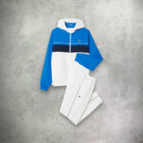 Lacoste Diamond Taffeta Sport Tracksuit White/Gipsy Blue/Navy
