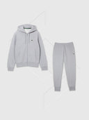 Lacoste Full Zip Fleece Tracksuit Set Grey from StockUK