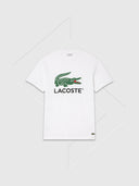 Lacoste Jersey Signature Print T-Shirt White