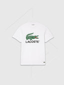 Lacoste Jersey Signature Print T-Shirt/Short Set White/Black from StockUK