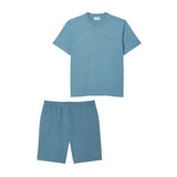 Lacoste Cotton T-Shirt/Short Set Limestone