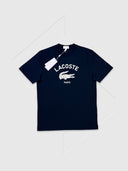 Lacoste Paris Logo T-shirt Navy/White from StockUK
