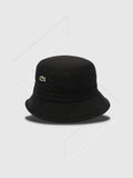 Lacoste Piqué Bucket Hat Black