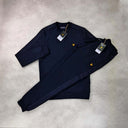 Lyle and Scott Sports Tape Crew Neck Sweatshirt/Pant Set Graphite from StockUK
