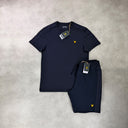 Lyle and Scott Sports Tape T-Shirt/Short Set Graphite from StockUK