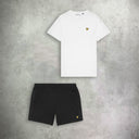 Lyle and Scott Sports Tape T-Shirt/Short Set White/Black from StockUK